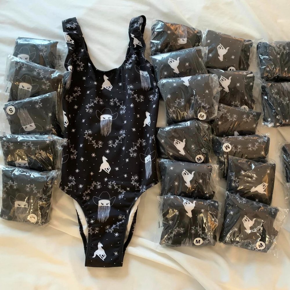 Orville Peck Bronco Iron Hoof NEW swimsuit bodysuit bathing suit